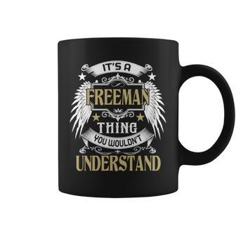 First Last Name Its Freeman Thing Coffee Mug - Seseable