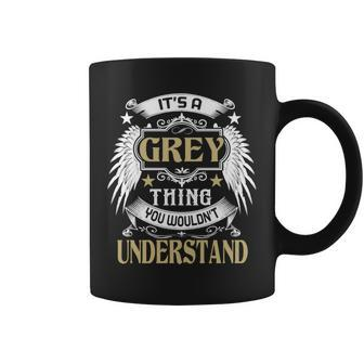 First Last Name Its Grey Thing Coffee Mug - Seseable
