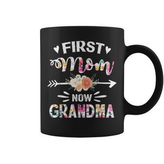 First Mom Now Grandma New Grandma Mothers Day V2 Coffee Mug - Seseable