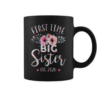 First Time Big Sister Est 2020 Mothers Day New Sister Coffee Mug | Mazezy DE