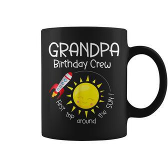 First Trip Around The Sun Grandpa Birthday Crew 1St Birthday Coffee Mug | Mazezy