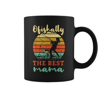 Fisherwoman Ofishally Best Mom Fishing Fisher Woman Mama Coffee Mug | Mazezy