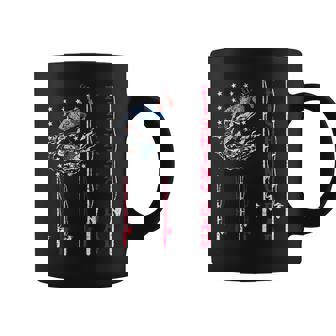 Fishing Dad American Flag Fathers Day Fishing Coffee Mug - Thegiftio