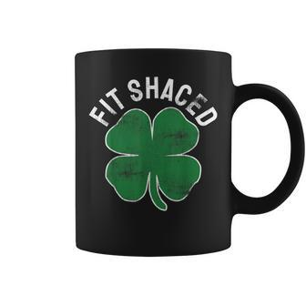 Fit Shaced Funny Irish Drinking St Patricks Day Shamrock V2 Coffee Mug - Thegiftio UK