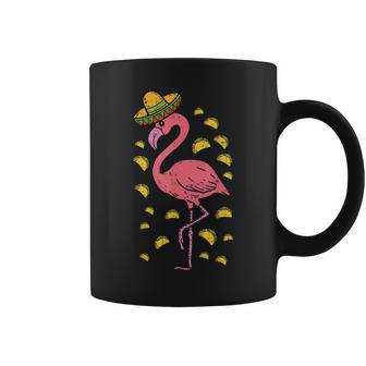 Flamingo Sombrero Tacos Cinco De Mayo Fiesta Mexican Coffee Mug | Mazezy