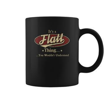 Flatt Name Flatt Family Name Crest Coffee Mug - Seseable