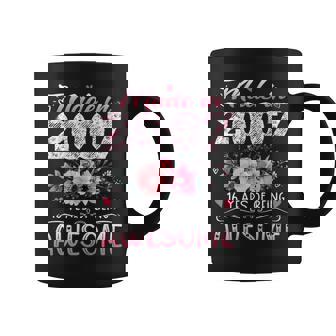 Floral 16Th Birthday Gifts For Women Made In 2007 Birthday Coffee Mug - Seseable