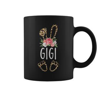 Floral Leopard Gigi Bunny Gift Happy Easter Mothers Day Coffee Mug | Mazezy