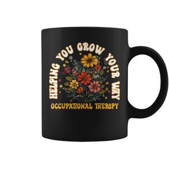 Floral Occupational Therapy Helping You Grow Your Own Way Coffee Mug - Thegiftio UK