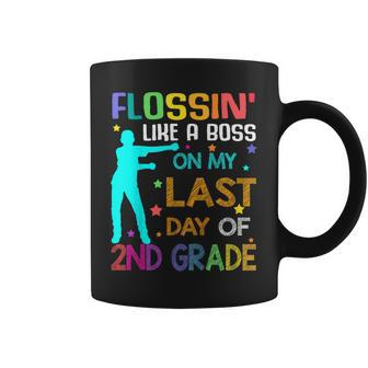 Flossin Like A Boss On My Last Day Of 2Nd Grade Shirt Coffee Mug | Mazezy