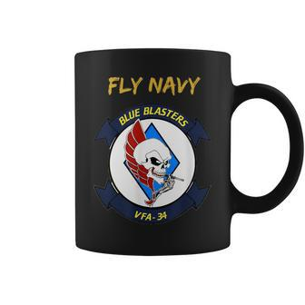 Fly Navy Vfa34AviationMilitary Gift For Mens Coffee Mug | Mazezy