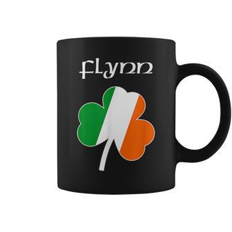 Flynn T Family Reunion Irish Name Ireland Shamrock Coffee Mug - Seseable