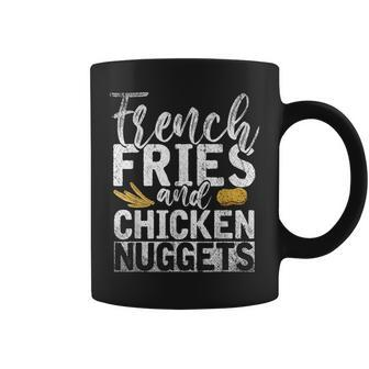 Foodie Tasty Fast Food Gift French Fries And Chicken Nuggets Coffee Mug | Mazezy