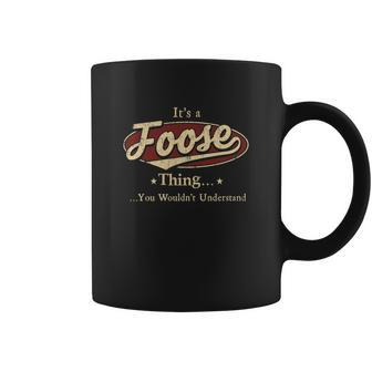Foose Name Foose Family Name Crest Coffee Mug - Seseable