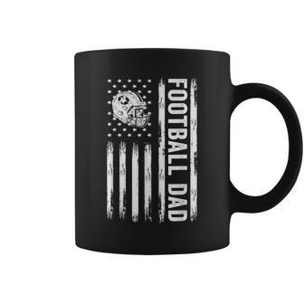 Football Dad American Flag Proud Dad Of Ballers Fathers Day Coffee Mug | Mazezy UK