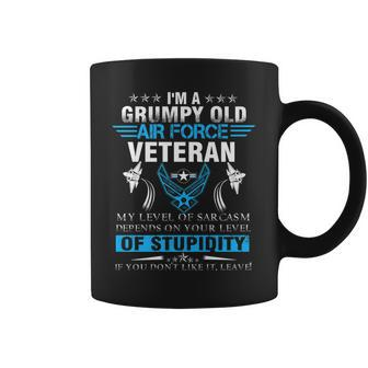 For Men Or Women Im A Grumpy Old Air Force Veteran Coffee Mug | Mazezy