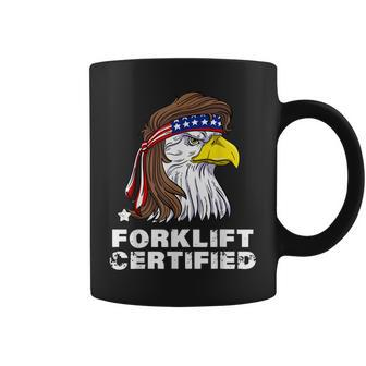 Forklift Certified Eagle Mullet Usa Fork Lift Forklift Coffee Mug | Mazezy