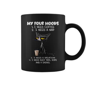 My Four Moods Lustige Katzenbekleidung Tassen - Seseable