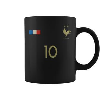 France Number 10 French Soccer Retro Football France Coffee Mug - Thegiftio UK