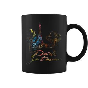 France Paris Eiffel Tower Je Taime Coffee Mug - Seseable