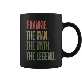 Frankie The Man The Myth The Legend | Funny Men Boys Name Coffee Mug - Seseable
