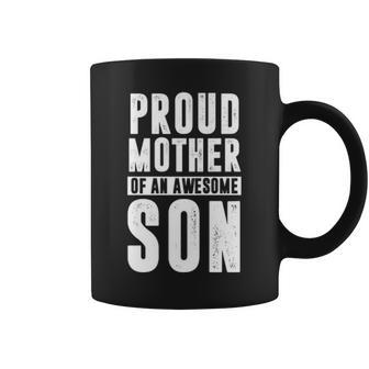 Freaking Awesome Pride Proud Mother Of An Awesome Son Coffee Mug - Seseable