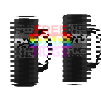 Free Dad Hugs Lgbt Pride Social Movement Coffee Mug - Thegiftio