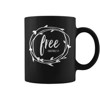 Free Freedom In Christ Christian Faith Love Jesus Coffee Mug - Seseable