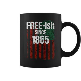 Free-Ish Since 1865 Juneteenth Day Flag Black Pride Tshirt Coffee Mug | Mazezy CA