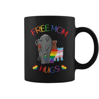 Free Mom Hugs Bear Gay Pride Lgbt Flag Coffee Mug - Thegiftio UK