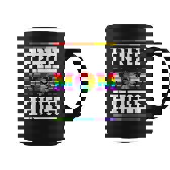 Free Mom Hugs Gay Pride Lgbt Daisy Rainbow Flower Funny Coffee Mug - Thegiftio