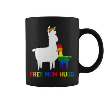 Free Mom Hugs Mama Llama Awesome Gift For Men Women Coffee Mug - Seseable