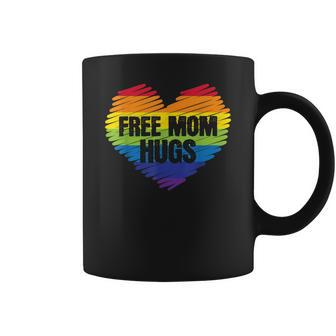 Free Mom Hugs Proud Mother Heart Love Gay Cute Rainbow Gift Coffee Mug - Thegiftio UK