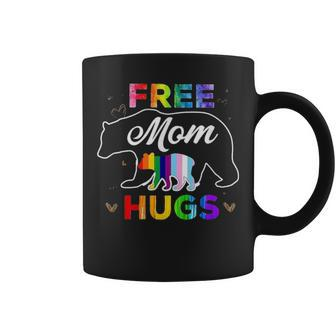 Free Mom Hugs Rainbow Gray Pride Lgbt Funny 1672 Coffee Mug - Seseable