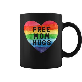 Free Mom Hugs Rainbow Pride Lgbt Gifts Coffee Mug - Seseable