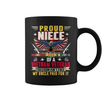 Freedom Isnt Free - Proud Niece Of A Vietnam Veteran Uncle Coffee Mug - Seseable
