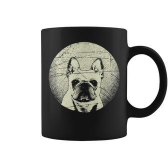 French Bulldog Dog Retro Style Frenchie Mom Dad Coffee Mug - Seseable