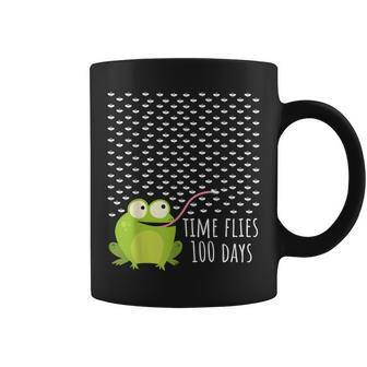 Frog Fly 100 Days Of School Shirt Teacher Boy Girl Gift Coffee Mug | Mazezy