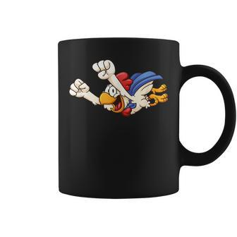 Fun Super Flying Chicken Funny Farm Gift Poultry Kids Coffee Mug - Seseable