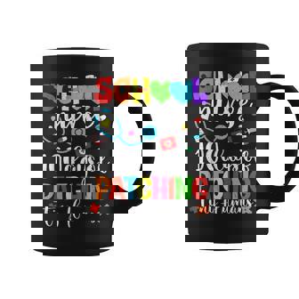 Funny 100 Days Of Patching Tiny Humans School Nurse Rn V2 Coffee Mug - Thegiftio