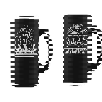 Funny All I Care About Are My Dogs And Like Maybe 3 People Coffee Mug | Seseable CA