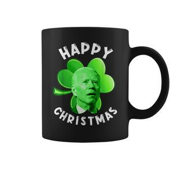 Funny Anti Biden Happy Christmas Patricks Day Biden Samrock Coffee Mug - Seseable