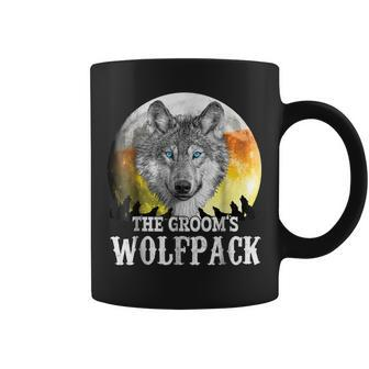 Funny Bachelor Party Grooms Wolf Pack Coffee Mug | Mazezy