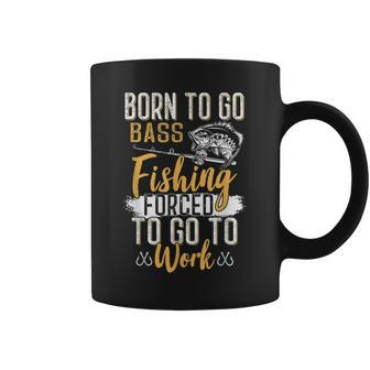 Funny Bass Fishing Lover Work Graphic Women Men Fishermen Coffee Mug - Thegiftio UK