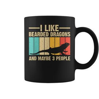 Funny Bearded Dragon Design Pogona Reptile Lover Men Women Coffee Mug - Seseable