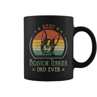 Funny Best Boston Terrier Dad Ever Dog Fathers Day Vintage Coffee Mug - Thegiftio UK