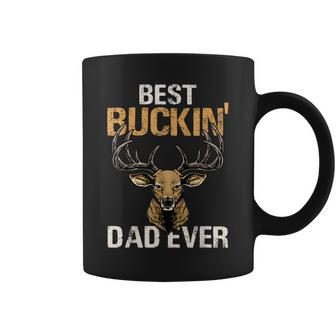 Funny Best Buckin Dad Ever Deer Hunting Buckin Dad Coffee Mug | Mazezy