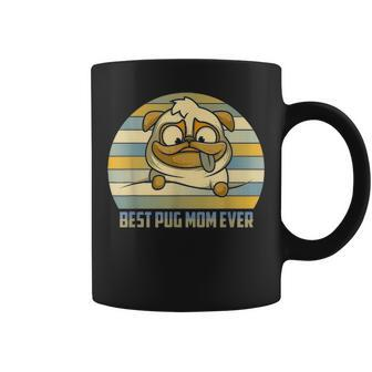 Funny Best Pug Dog Mom Ever Sunset Graphic Great Gift Coffee Mug - Seseable