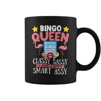 Funny Bingo Queen Bingo Flamingo Womens Mothers Day Coffee Mug | Mazezy