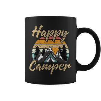 Funny Camping Hiking Lover Present Happy Camper Gift Coffee Mug | Mazezy